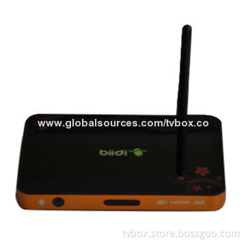 Android TV Box with Quad Core Cortex A9r4/Amlogic S802 CPU, 2G + 8G